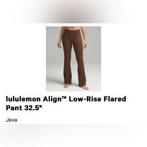 lululemon Align™ Low-Rise Flared Pant 32.5"